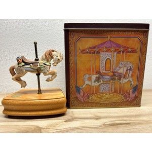 The American Carousel By Tobin Fraley Porcelain Horse Music Box Third Edition